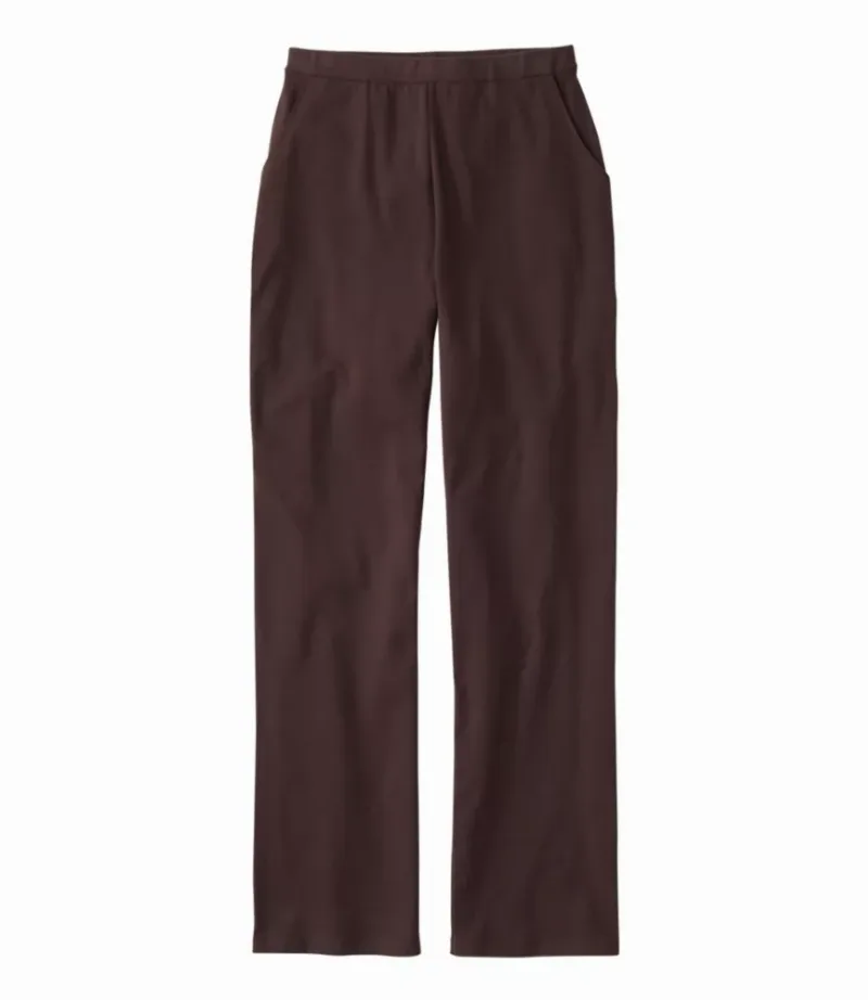 L.L.Bean Women's Perfect Fit Pants, Straight-Leg Coffee Bean M Petite, Cotton L. L.Bean