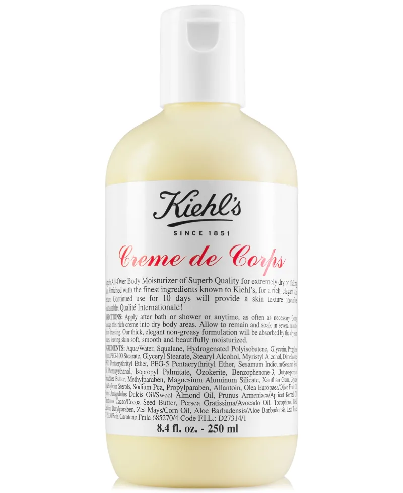 Kiehl's Since 1851 Creme de Corps Body Lotion with Cocoa Butter, 8.4 oz.