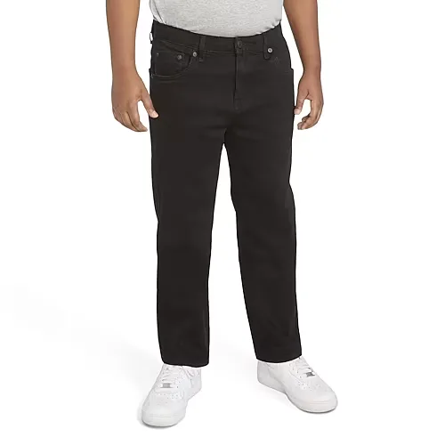 Levi's Big Kid Boys Adjustable Waist 511 Slim Fit Jean, 12, Black
