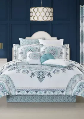 Royal Court Afton 4pc. Comforter Set, Blue, King
