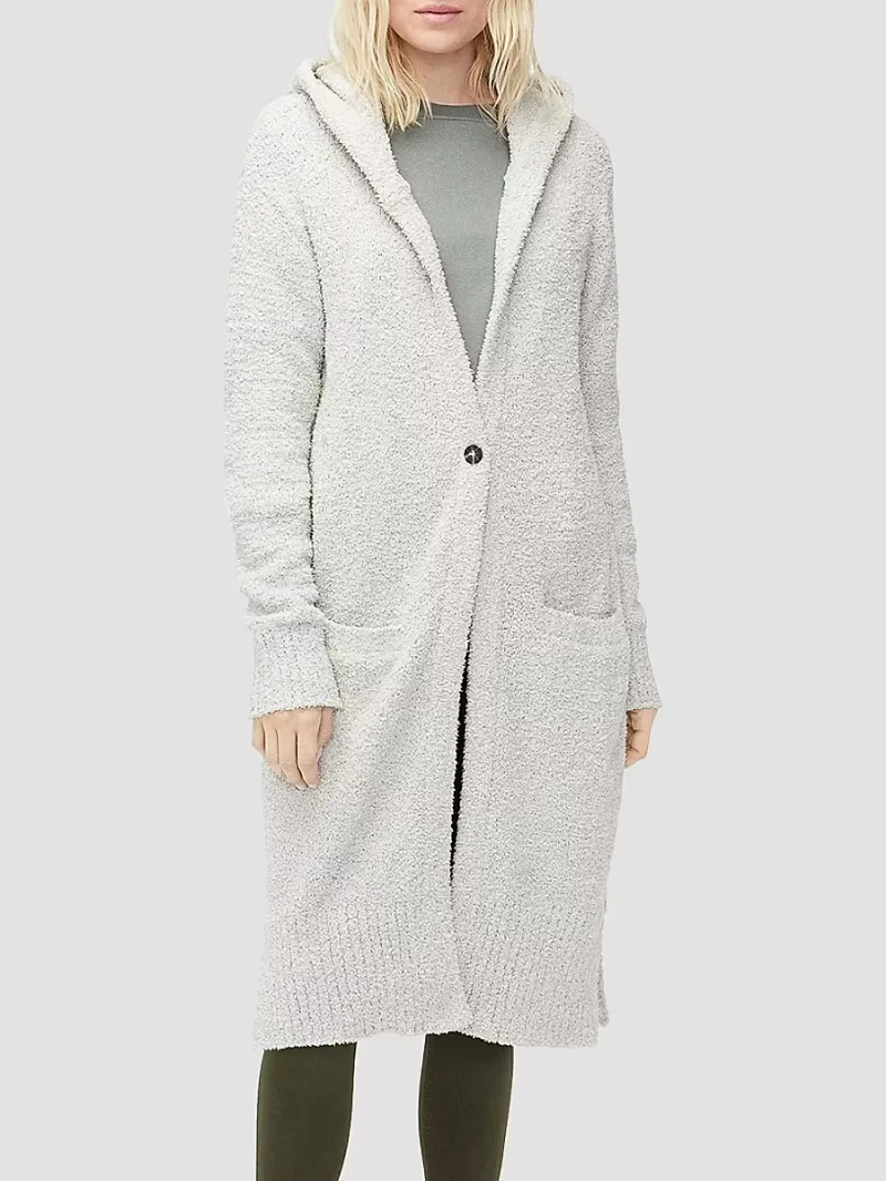 UGG Women's Judith Hooded Cardgian - Driftwood - Size Medium