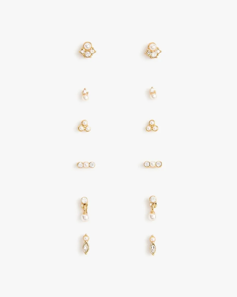 Stud earrings set-of-six