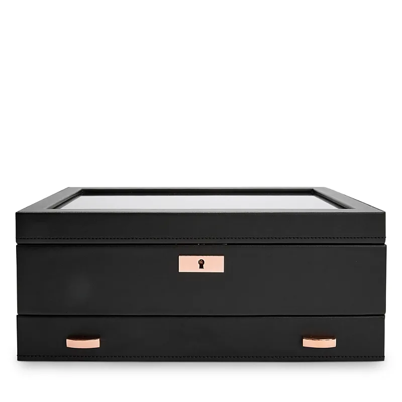 Wolf Axis 10 Piece Watch Box with Drawer