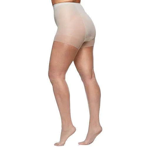 Berkshire Hosiery Shimmers Pantyhose Plus, Queen Petite, Gray