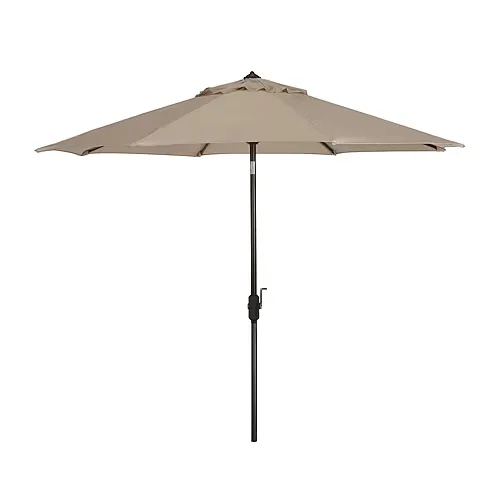 Safavieh Ortega Patio Collection Patio Umbrella, One Size, Beige