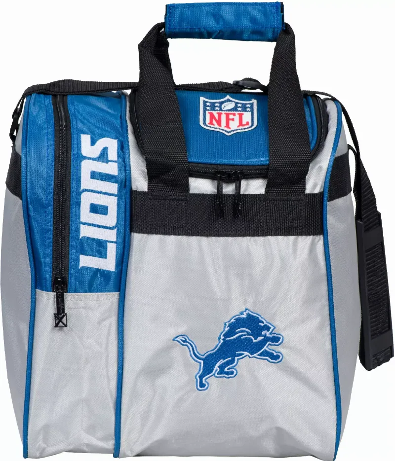 Strikeforce Detroit Lions Single Bowling Ball Tote Bag, Blue