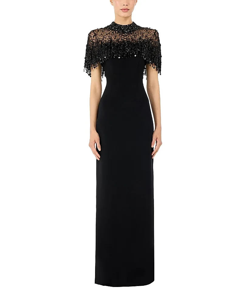 Jenny Packham Livia Beaded-Embellishment Maxi Dress