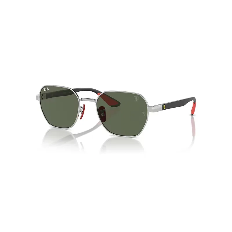 Ray-Ban Rb3794m Scuderia Ferrari Collection Sunglasses Black Frame Green Lenses 54-20