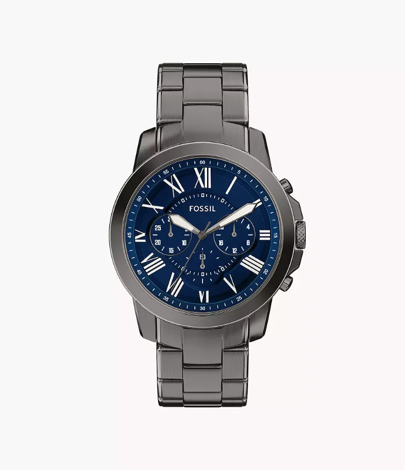 Montre chronographe Grant 44 mm en acier inoxydable à placage bronze industriel