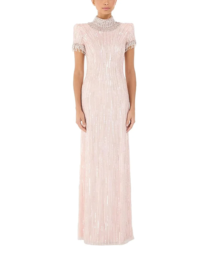 Jenny Packham Madeleine Beaded Maxi Dress
