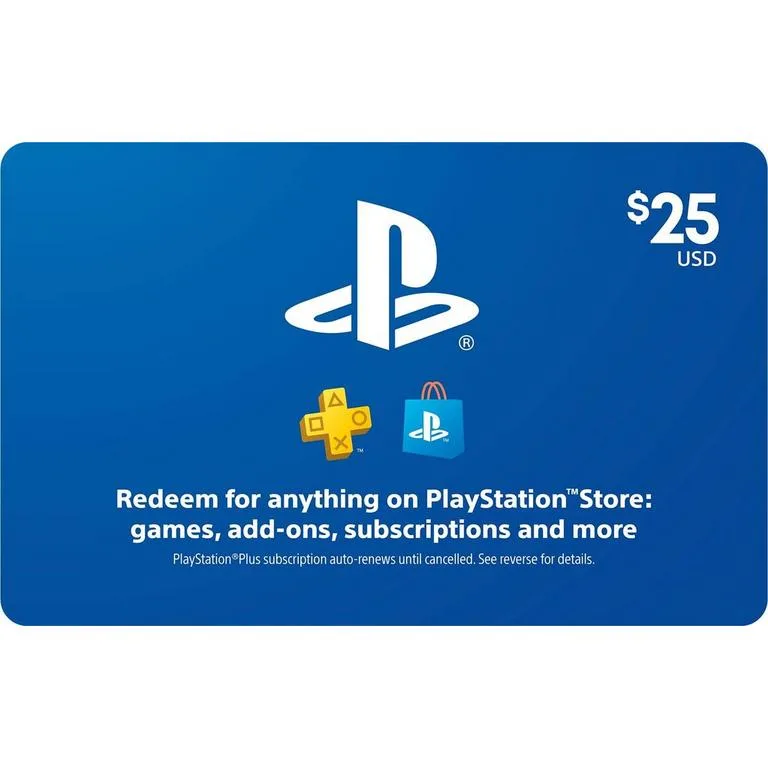 Sony $25 PlayStation Store Gift Card