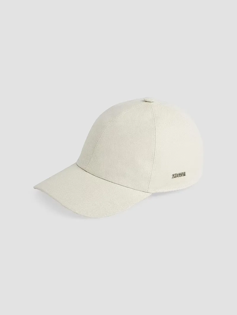 Men's Oasi Lino Baseball Cap - Light Beige - Size XL