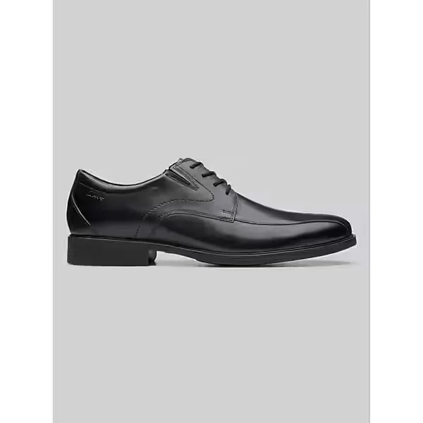 Clarks Men's Whiddon Pace Bicycle Toe Oxford Black - Size: 7 WIDE