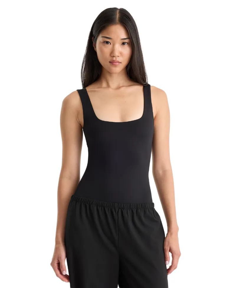Good American Women's Scuba Modern Tank Bodysuit - Black
