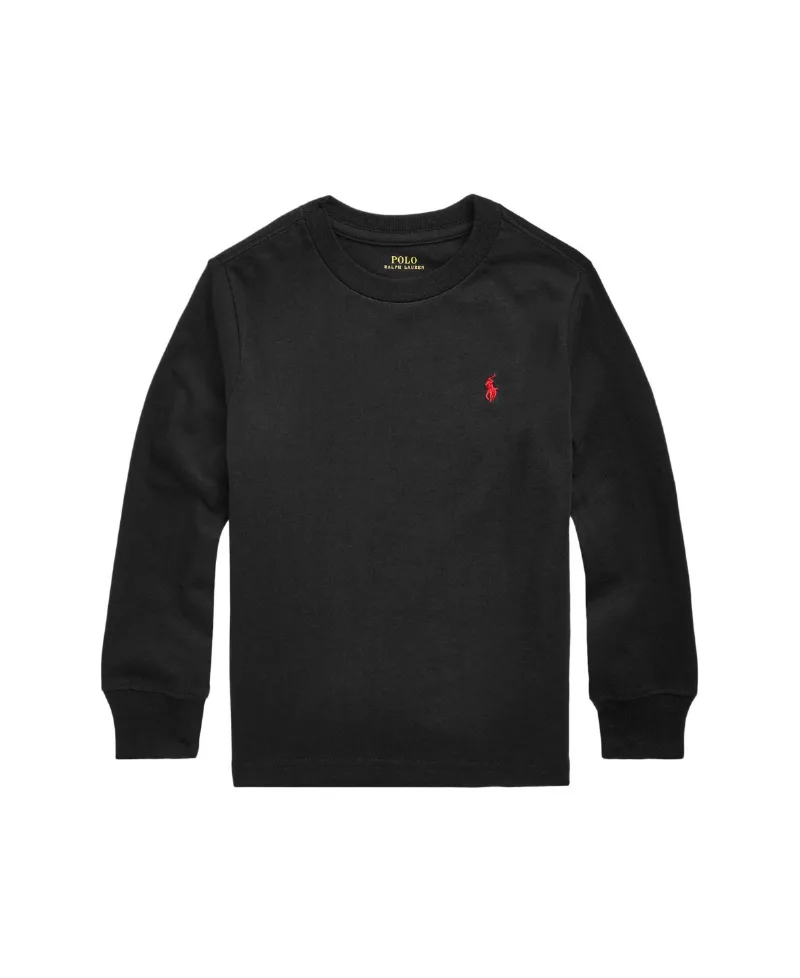 Polo Ralph Lauren Toddler and Little Boys Jersey Long-Sleeve T-shirt - RL Black