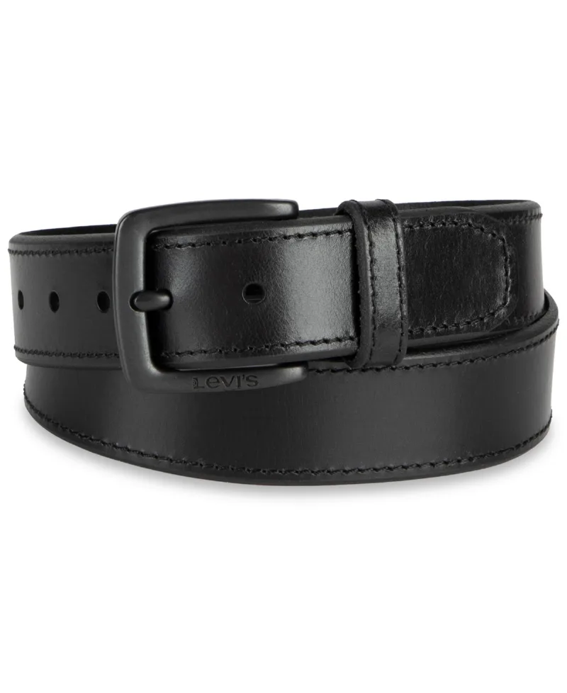 Levi's Men's Elevated Leather Belt - Black