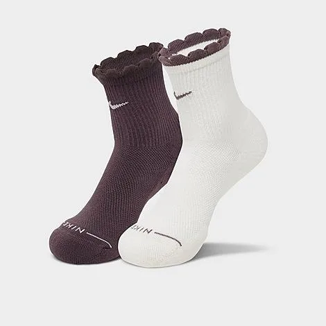 Nike Women's Everyday Elevated Mid-Crew Socks (2-Pack) Size: Medium