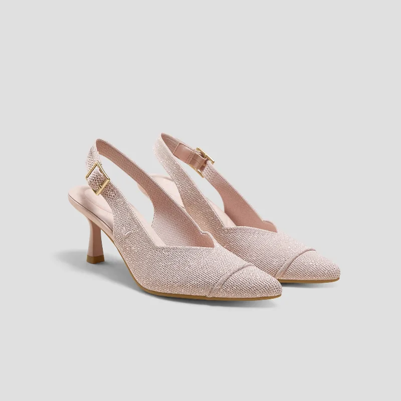 VIVAIA Pointed-Toe Slingback Heels (Addison)|ROSE GOLD|US 8