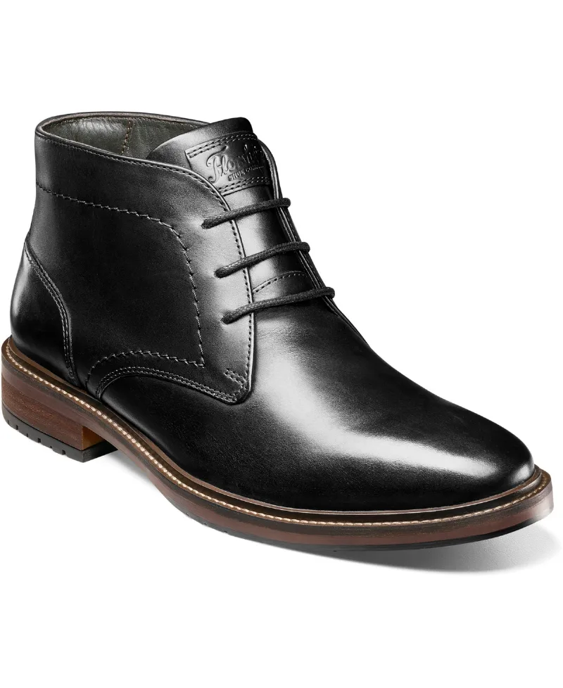 Florsheim Men's Forge Plain Toe Chukka Boot - Black