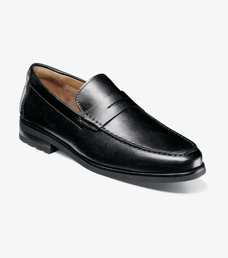 Florsheim Shoes Hawthorne Moc Toe Penny Loafer Black Size 14