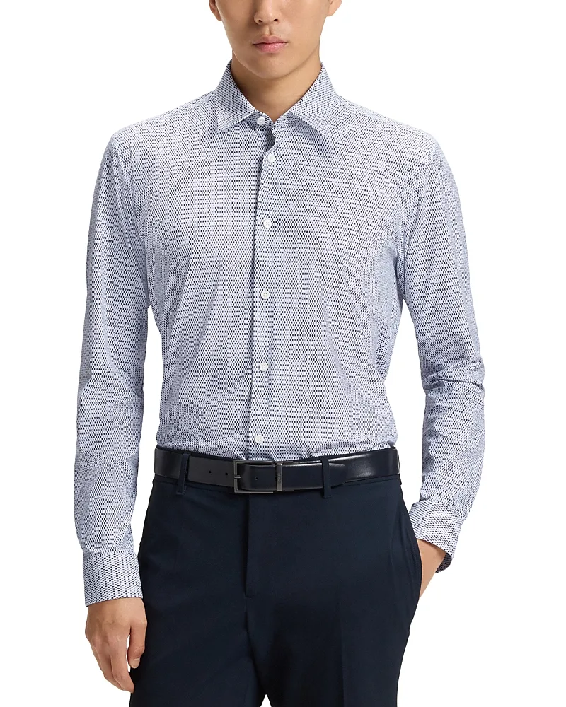 Boss Roan Slim Fit Button-Front Shirt
