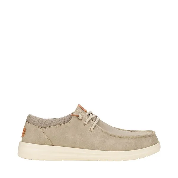 Mens HEYDUDE Paul Slip-On Casual Shoe - Taupe Grey