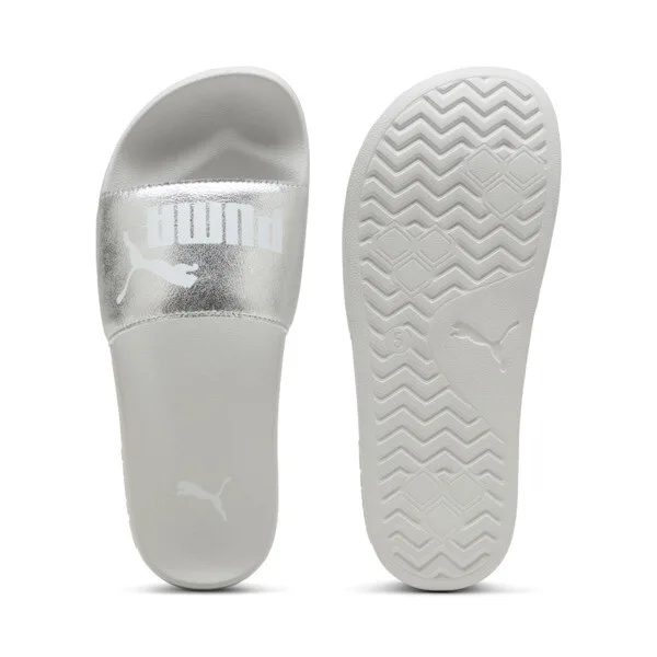 Sandalias PUMA Leadcat 2.0 Metallic Whisper para Mujer en Talle 24 Silver/PUMA White/feather Gris