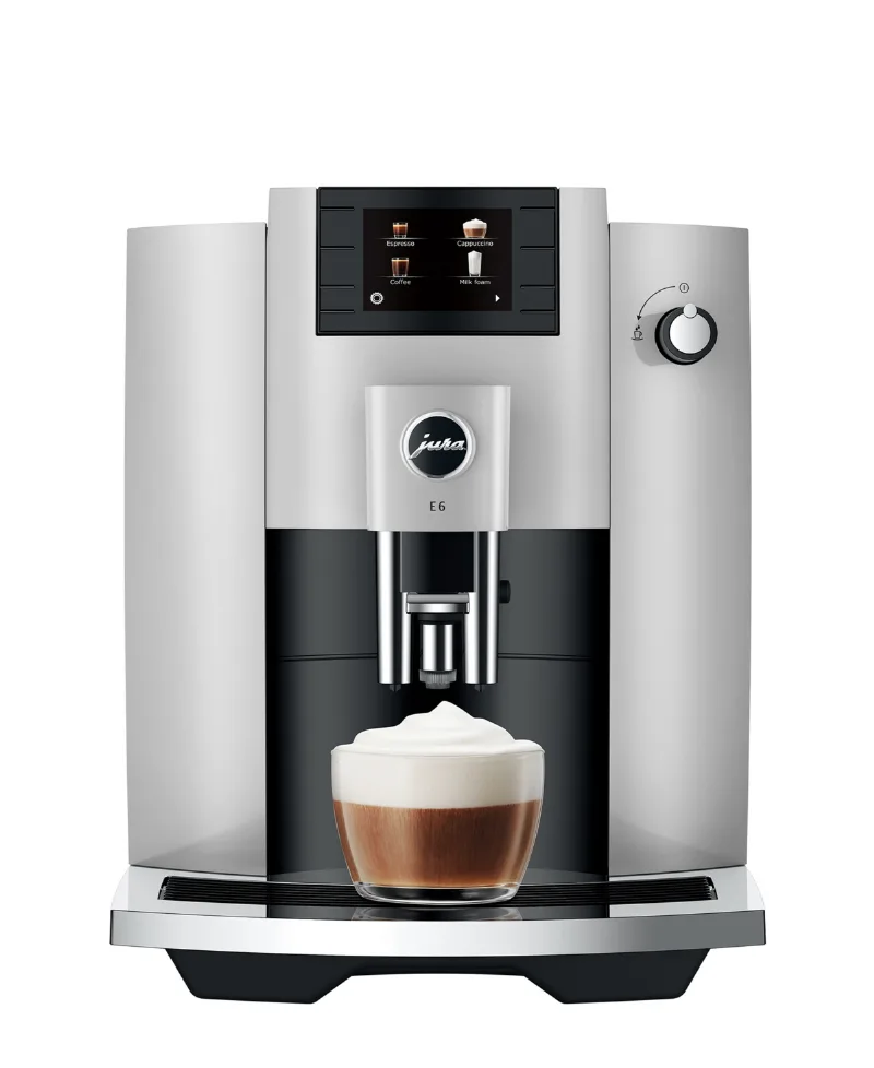 Jura E6 Fully Automatic Coffee Machine - Platinum