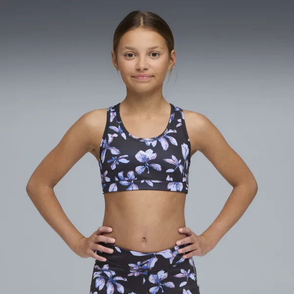 Top Deportivo PUMA Estampado Essentials Training para Adolescentes en Talle 9-10Y Negro