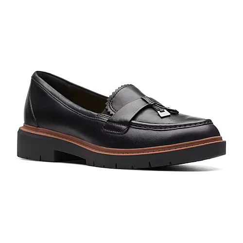 Clarks Westlynn Bella Womens Moc Closed Toe Loafers, 9 Medium, Black