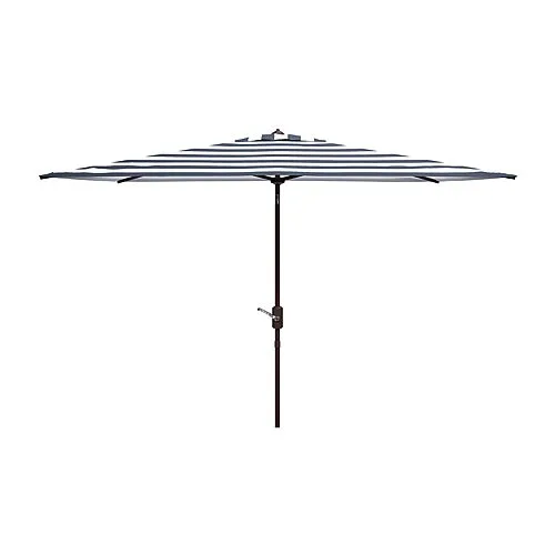 Safavieh Iris Patio Collection Patio Umbrella, One Size, Blue