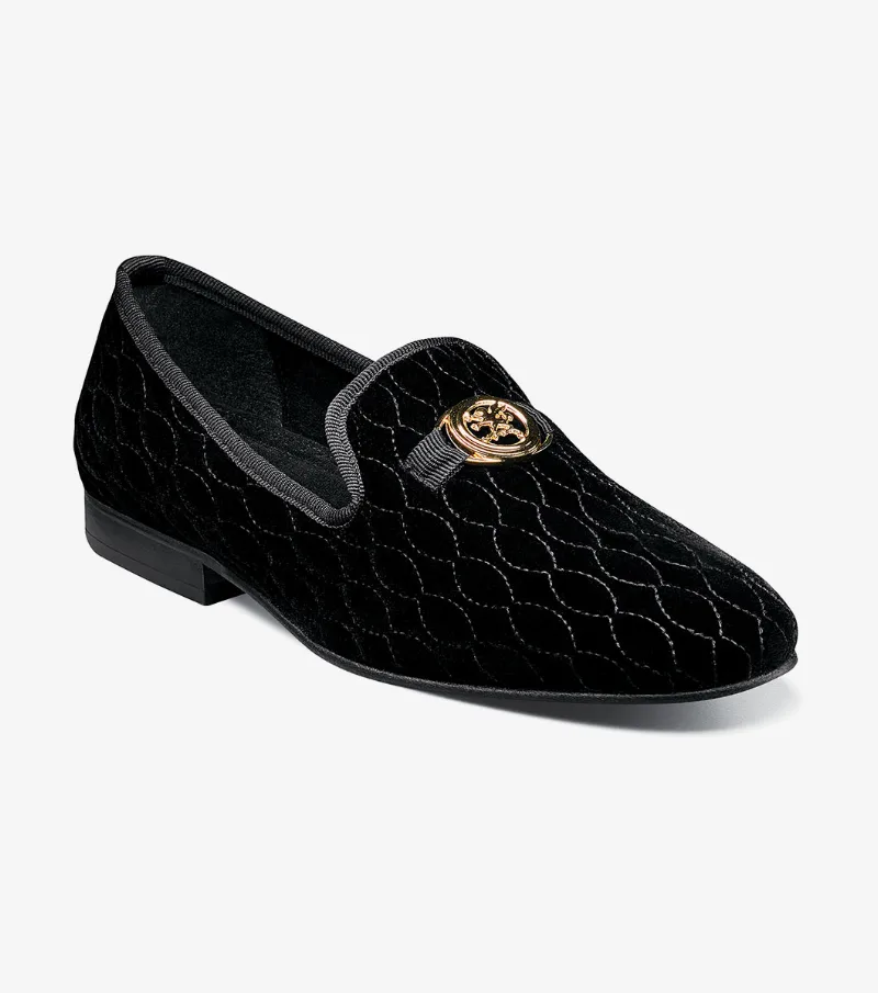 Stacy Adams Shoes Valet Slip On Bit Loafer Black Size 8