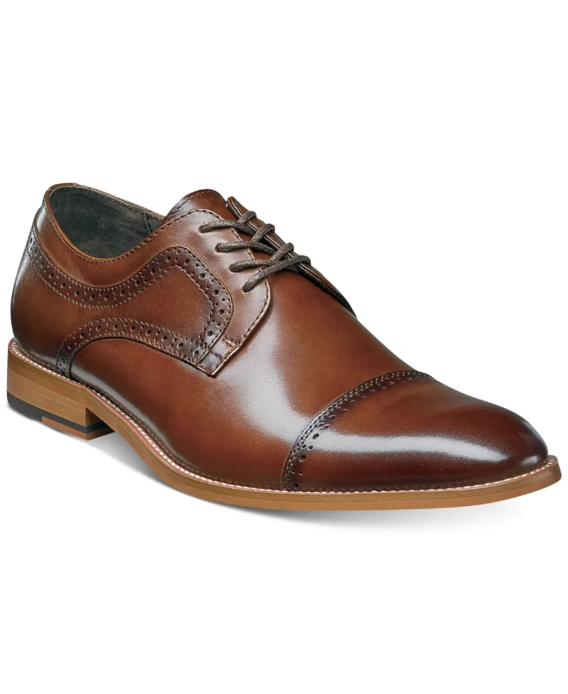 Stacy Adams Men's Dickinson Cap Toe Oxfords - Cognac