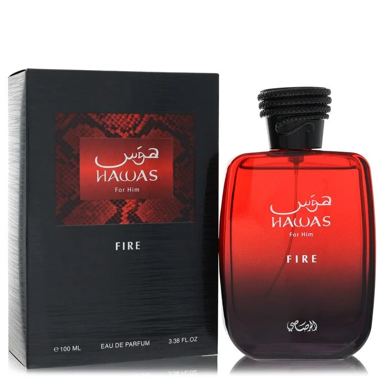 Hawas Fire Cologne by Rasasi 3.3 oz EDP Spray for Men