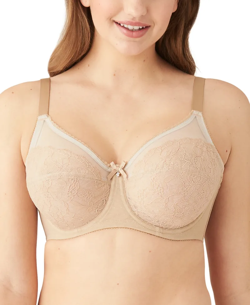 Retro Chic Full-Figure Underwire Bra 855186, Up To J Cup - Toast (Nude 5)