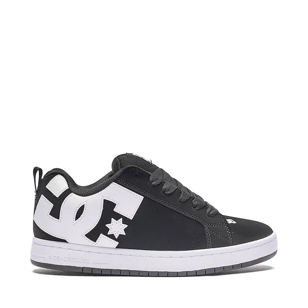 Mens DC Court Graffik Skate Shoe - Black / White