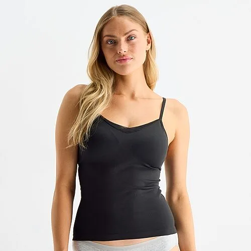 Ambrielle Seamless Shapewear Camisole, Xx-large, Black