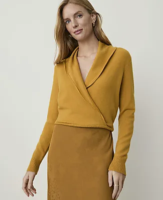 Ann Taylor Shawl Collar Sweater