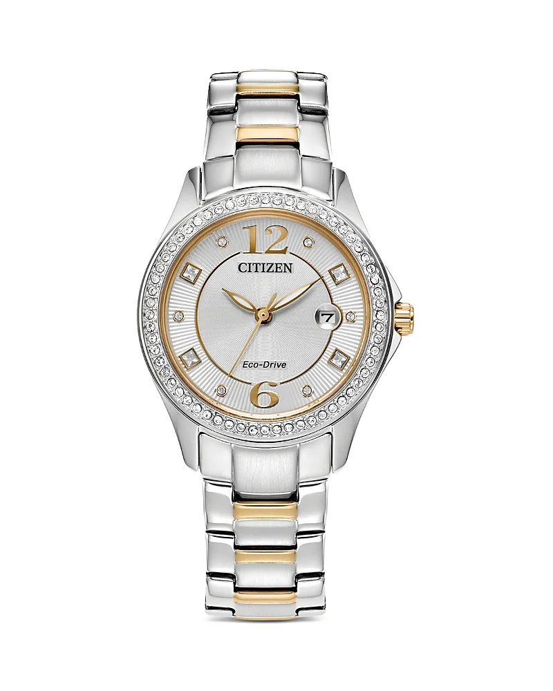 Citizen Eco Two Tone Stainless Steel Watch, 30.5mm