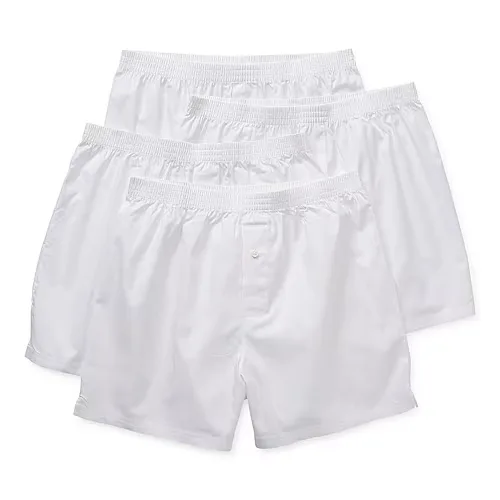 Stafford Woven Mens 4 Pack Boxers 305919, Xx-large, White