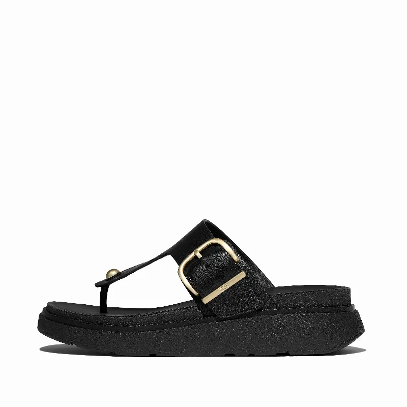 GEN-FF Buckle Leather Toe-Post Sandals