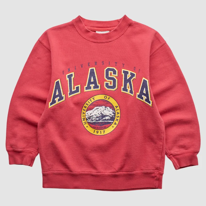 Alaska Fairbanks Nanooks Gear For Sports 90s Pullover Sweatshirt - Red - XXS by Fanatics Real Vintage