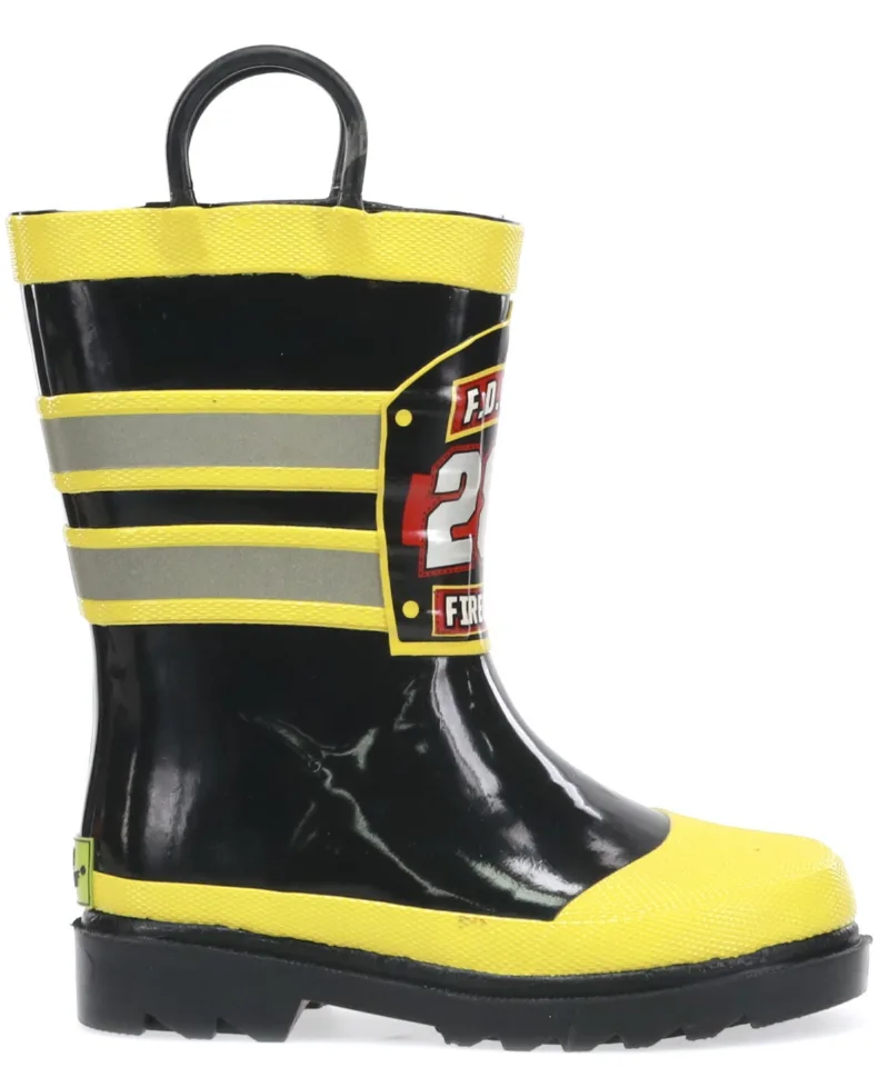 Kids|Toddler Boy's F.d.u.s.a. Firechief Rain Boot - BLACK