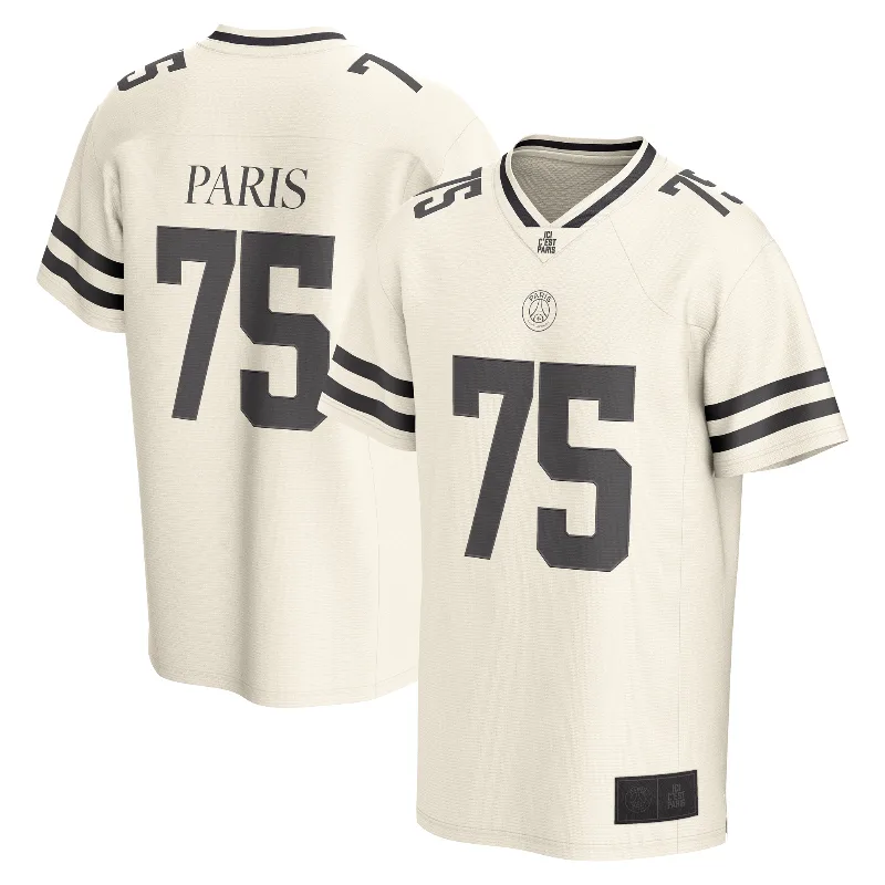 Men's Fanatics Cream Paris Saint-Germain Football Jersey