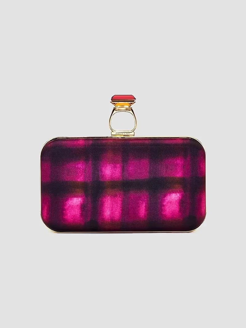 SACHIN BABI Women's On The Rocks Clutch - Pink Shibori