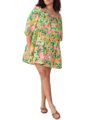 Sanctuary Women's Plus Size Weekender Babydoll Dress, 2X