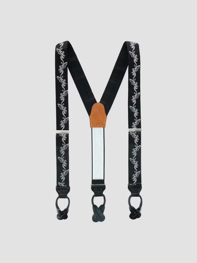 Men Guardian Of Freedom Suspenders - Black