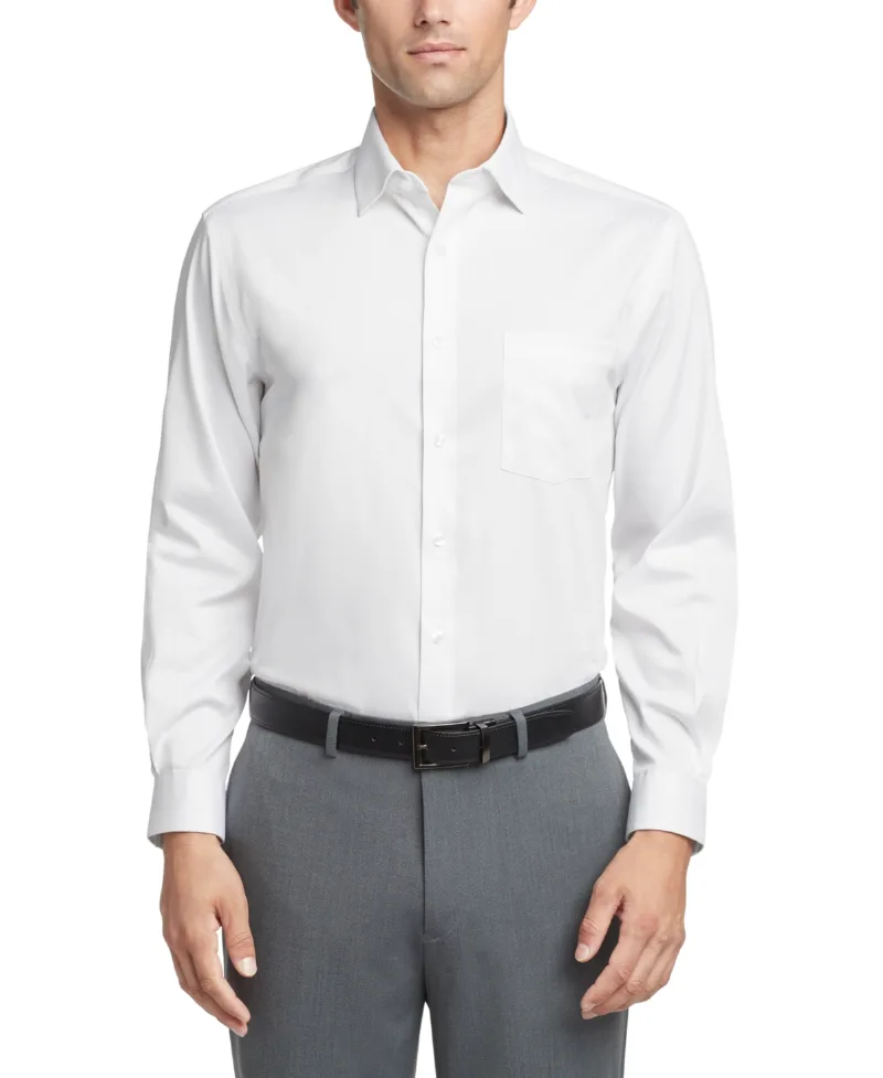 Van Heusen Men's Flex Collar Slim Fit Dress Shirt - White