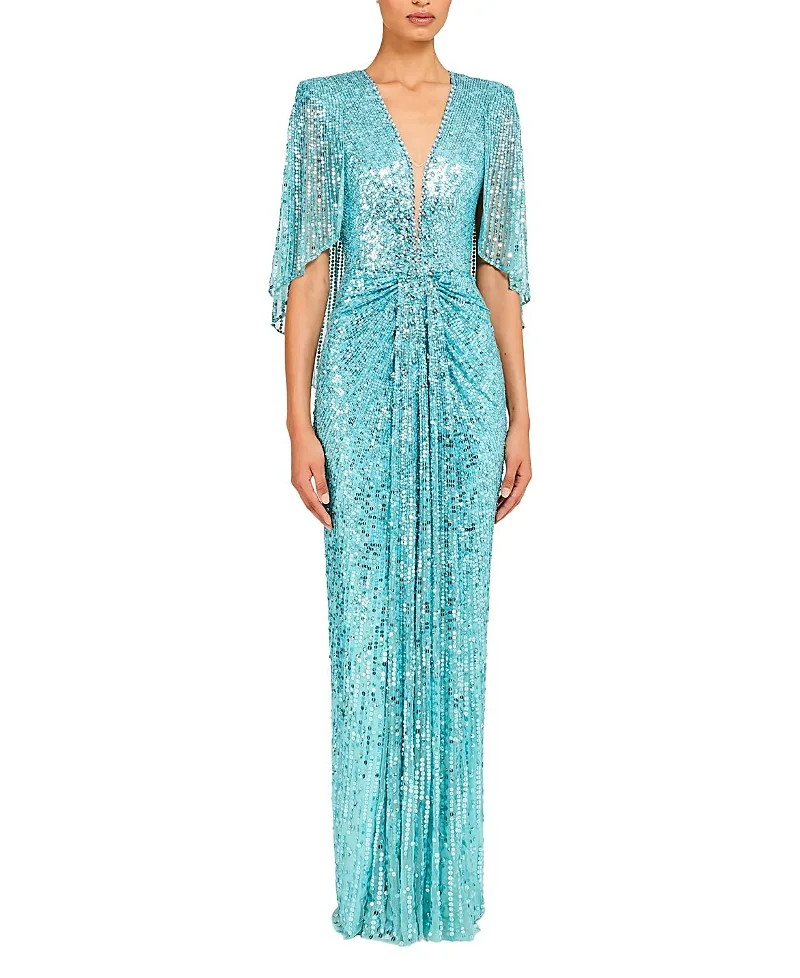 Jenny Packham Carrie Sequin Embellished Dress