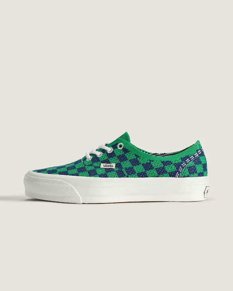 Vans - Premium Authentic Checkerboard Schoenen, Man, Groen, Grootte: 39